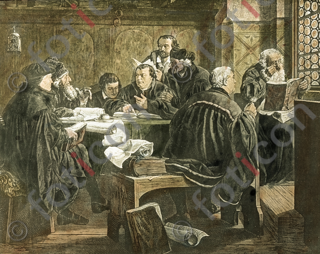 Luther übersetzt die Bibel | Luther translate the Bible - Foto simon-156-007.jpg | foticon.de - Bilddatenbank für Motive aus Geschichte und Kultur
